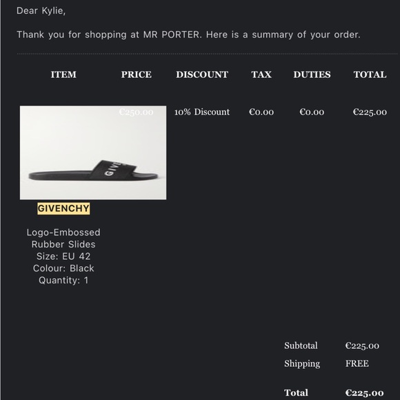 Pre loved givenchy slides - Picture 4 of 4